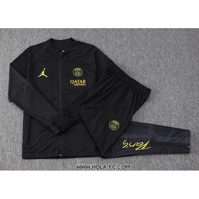 Chandal de Chaqueta del Paris Saint-Germain Jordan 2023-2024 Nino Negro